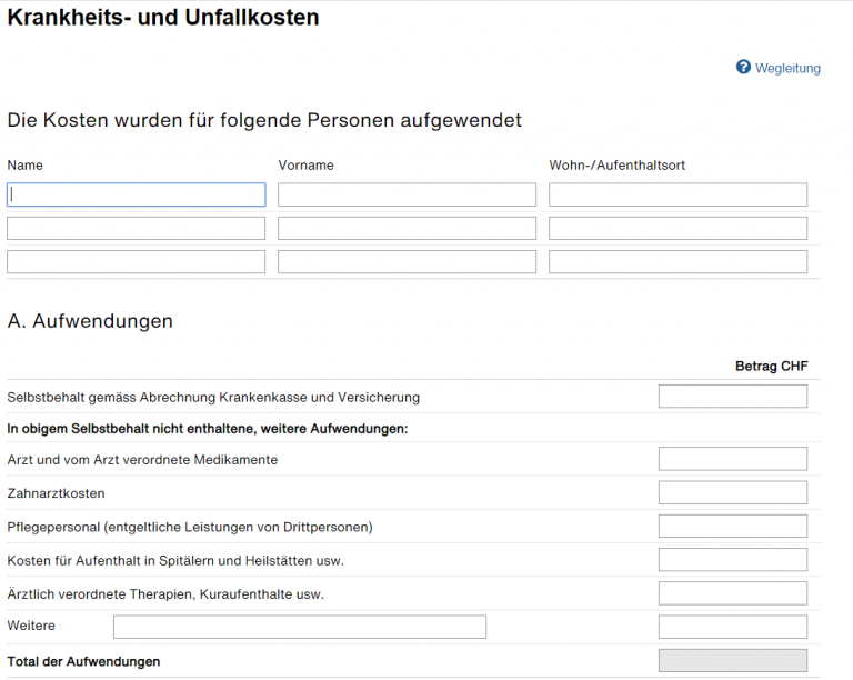 Tax Declaration Guide (3/6): Abzüge [3/3] - Mypersonalfinance.ch